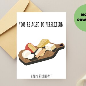 Printable Birthday Card | Printable Card Funny | Birthday Card for Older People | Card for Grandparents | Ageing Card | PNG PDF 5x7