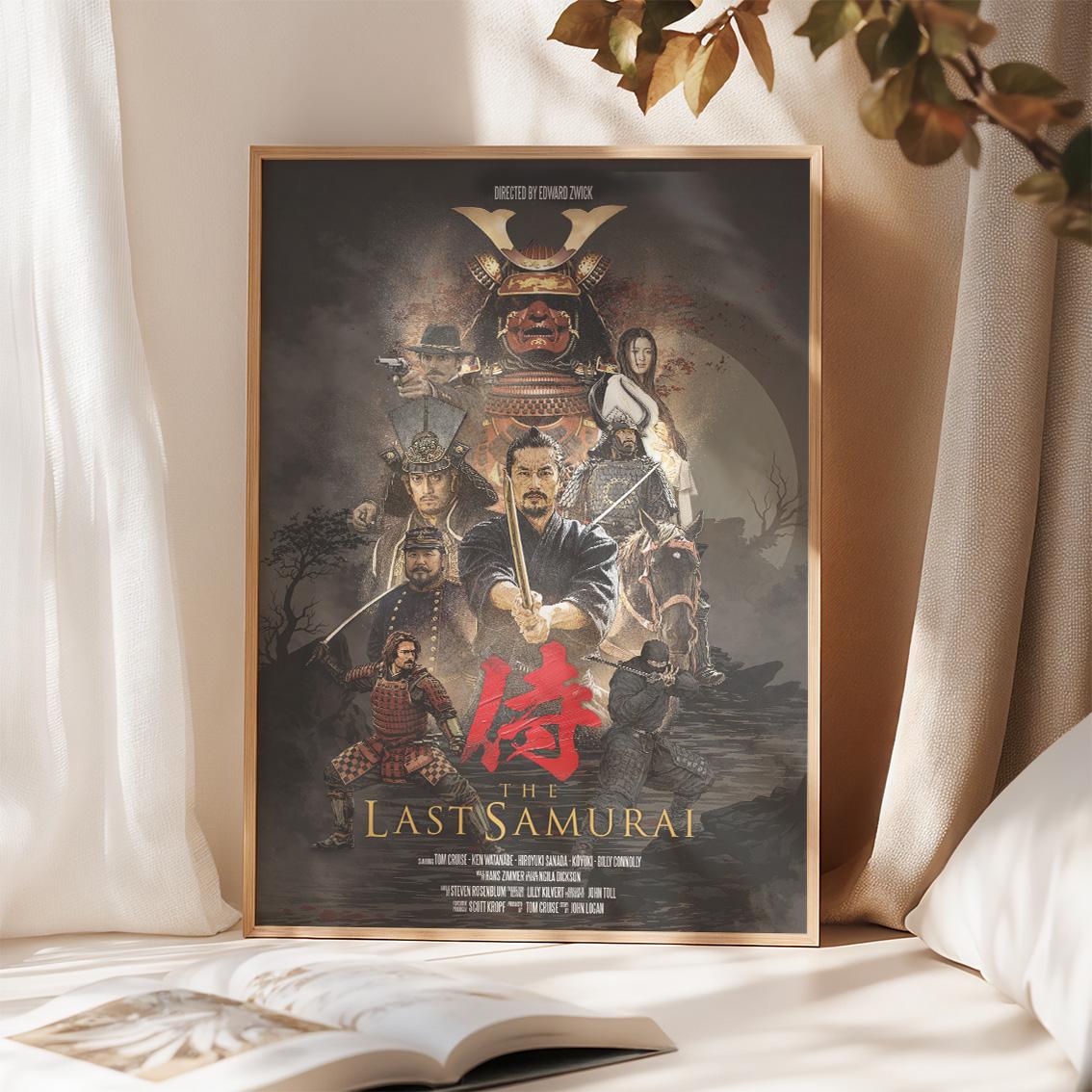 ◇【額装品】『ラストサムライ』トム・クルーズ プレート付き アート