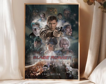 Blade Runner (1982) inspiriert von benutzerdefinierten digitaler Download für Film Poster
