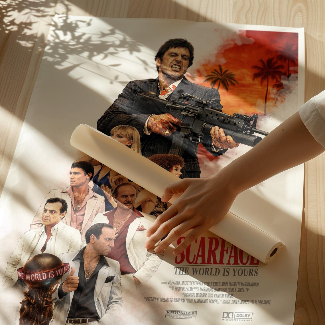 Scarface (1983) Custom Digital Art Al Pacino Movie Poster - Etsy