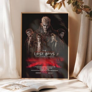 The Lost Boys (1987) Inspired Custom Digital Art for Movie Poster