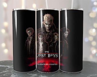 The Lost Boys (1987) Inspired Custom Digital Art for 20oz Skinny Tumbler Sublimation