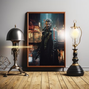 Blade Runner (1982) Inspired Custom Digital Art for Striking Poster
