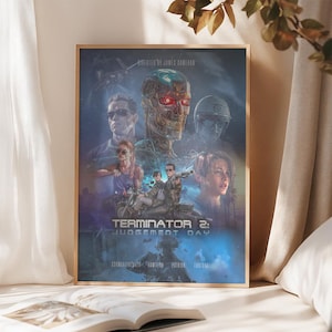 Terminator 2: Tag des Jüngsten Tages (1991) Custom Digital Art Download für Film Poster