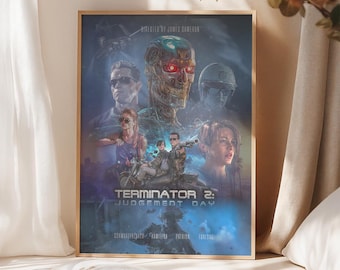 Terminator 2: Tag des Jüngsten Tages (1991) Custom Digital Art Download für Film Poster