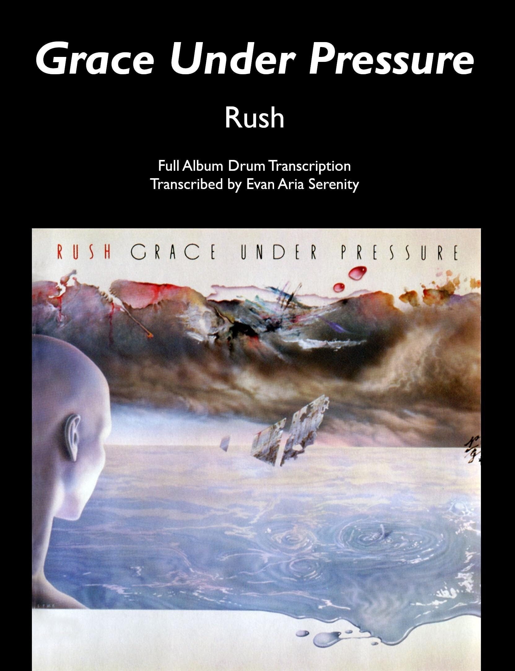Rush - Grace Under Pressure (full Album Drum Transcription) - Etsy, image size:1663x2169