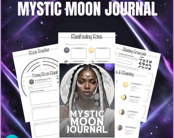 Mystic Moon Journal: Moon Phases Tracker & Manifestation (Digital Download)