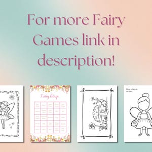 Fairy Theme Party Game for Birthday Party for Children Fun Activity ...