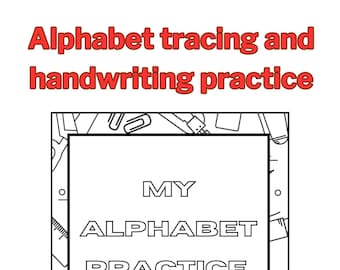 Alphabet Tracing and Handwriting Practice  | Printable Worksheets | Homeschool | Tracing | Fine Motor