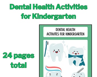 Dental Health Activities for Preschool I Printable Worksheets I Dental Activites