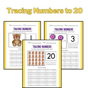 Preschool Numbers Workbook | Printable Worksheets | Homeschool ...