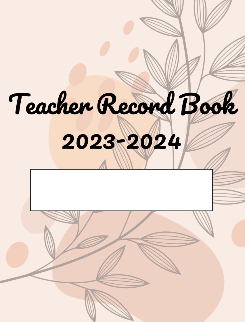 Ultimate Teacher Record Book 2023 2024 Printable Worksheets Etsy