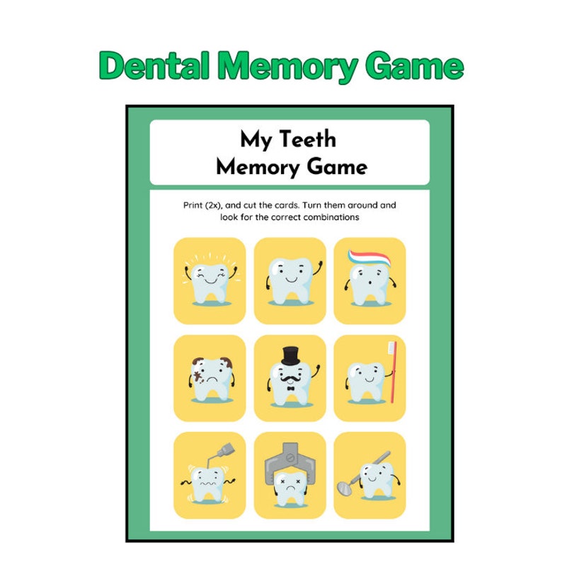 Dental Health Activities for Preschool I Printable Worksheets I Dental Activites image 5