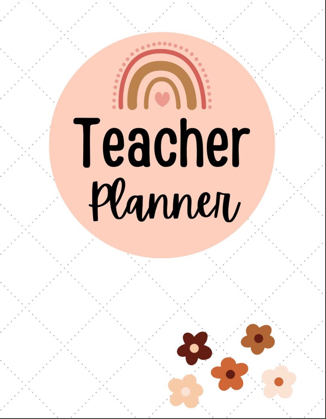 Teacher Planner and Monthly Overview Etsy