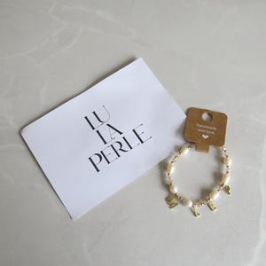 Beaded letter bracelet | Beaded Initial Bracelet | Beaded custom Bracelet | Beaded Personalised Bracelet | Dainty beaded Bracelet | Pearl