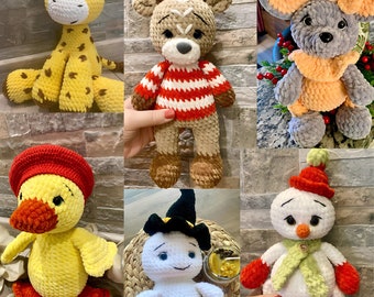 Personnalisable, peluche, fait main, jouets, doux, câlin et à personnaliser