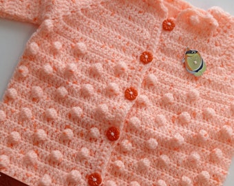 Pull tricoté, pour tout-petits et bébés, cardigan en laine, fait à la main, toutes saisons, cadeau bébé, chaud