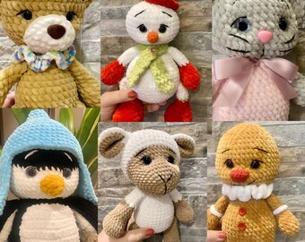 Personnalisable, peluche, fait main, jouets, doux, câlin et à personnaliser