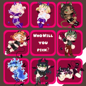 Twisted wonderland Stickers: Sweet Devil 3rd years