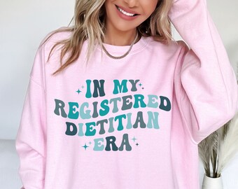 In My Registered Dietician Era Sweatshirt, Registered Dietician Crewneck, Gift for RD, Registered Dietitian Gifts, Dietitian Sweater