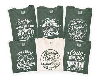 Funny Pickleball Group Shirt Pickleball Girlfriends Club Shirt Cute Pickleball Lover Tee Matching Pickleball Team Shirts
