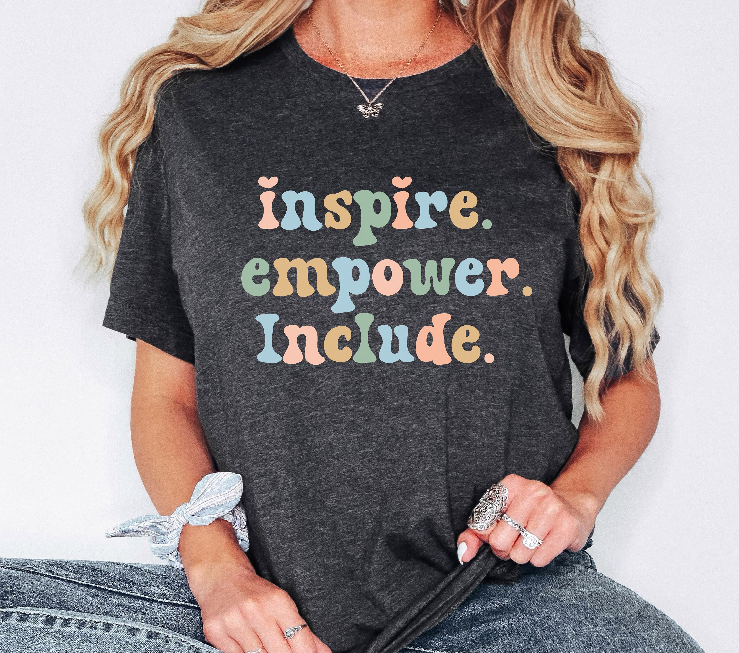 Inspire Empower Include Shirt, Sped Teacher Inspirational Shirts, Special Ed Teacher Shirt, SPED Teacher Gift, Special Education Teacher Tee