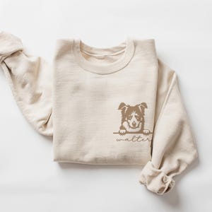 Personalized Border Collie Name Sweatshirt, Border Collie  Shirt, Custom Border Collie Name Sweater, Dog Lovers Shirt, Border Collie Mama