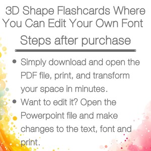 Rainbow Theme Classroom | 3D Shapes | Math Shape Posters | Printable 3D ...