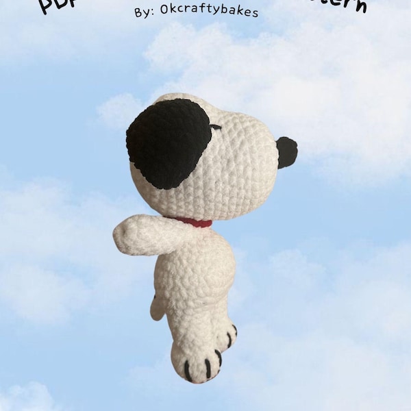 Snoop Dawg Crochet Pattern, Chenille Yarn (PDF Pattern)