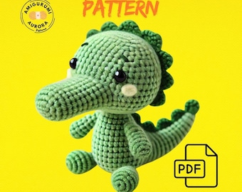 Amigurumi Krokodil Häkelanleitung - DIY süßes und realistisches Amigurumi Tier, anfängerfreundliche Häkelanleitung, Instant Digital PDF