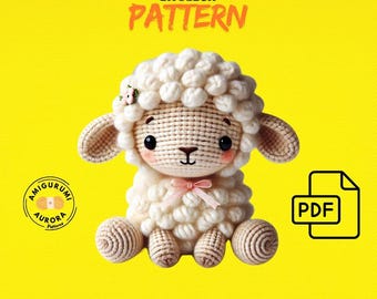 Adorable Crochet Lamb Amigurumi Pattern - DIY PDF Crochet Toy Tutorial - Cute Handmade Sheep - Intermediate Level Craft Project