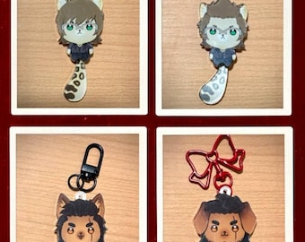 FFXV Gladio Ignis Tail Wagging Keychain