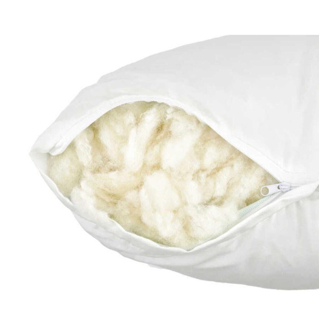 Wool Filled Pillow Soft Pillow Organic Wool Pillow Non Etsy