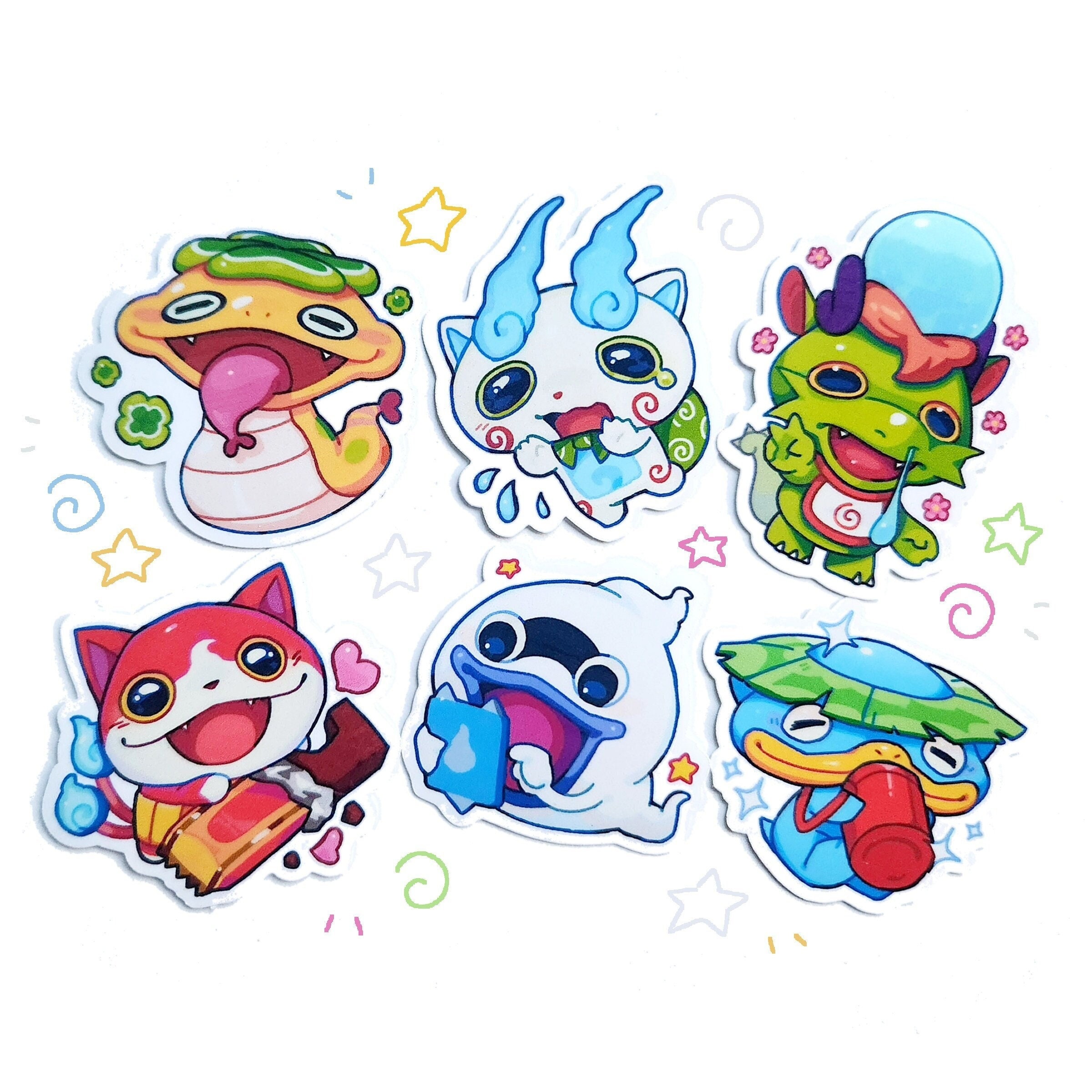 Yo-Kai Watch Stickers Yokai Watch Postcard by Amanomoon