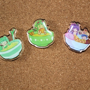 Hatsune Miku Vocaloid Cute Epoxy Acrylic Pin Charms
