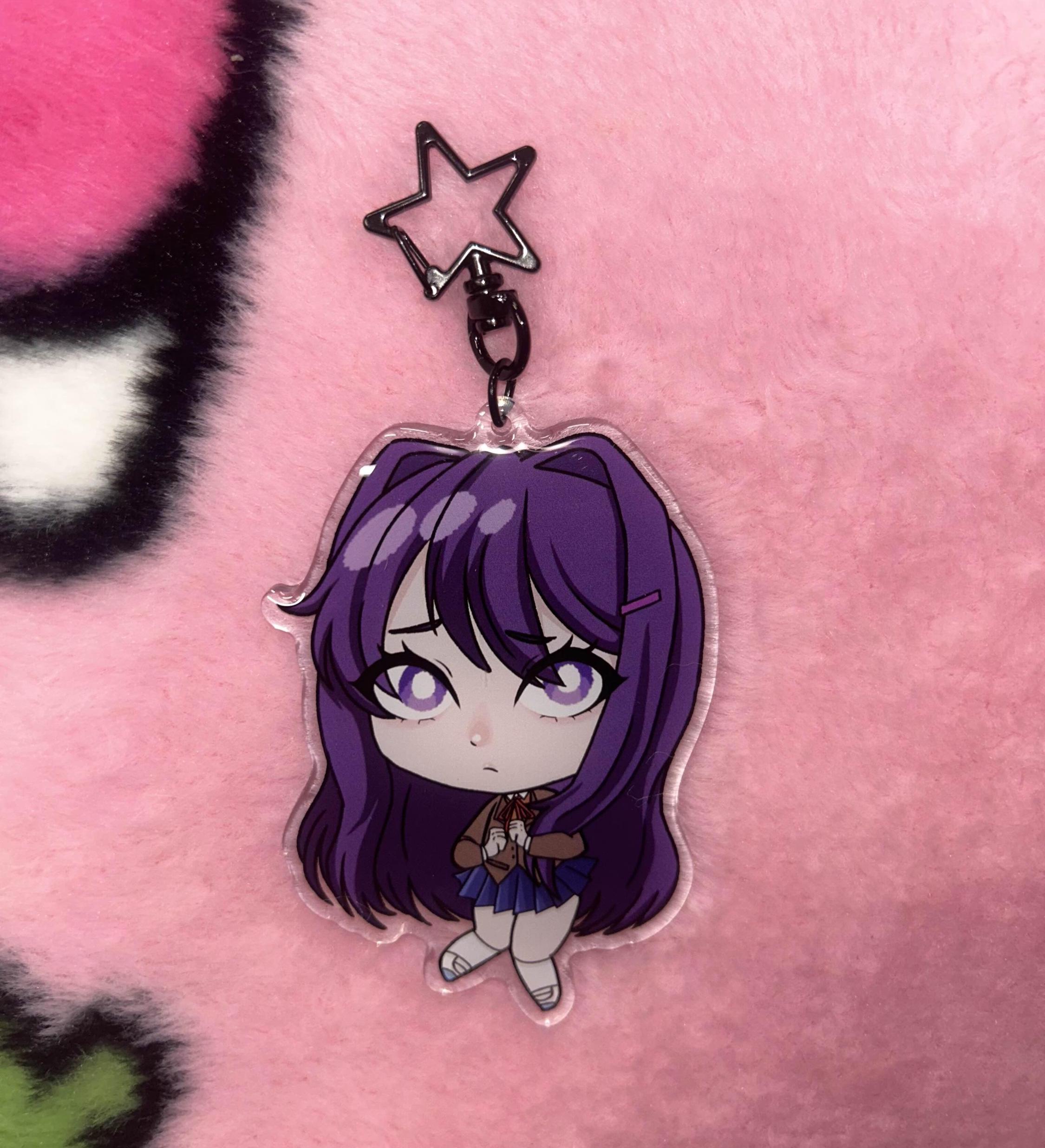 Doki Doki Literature Club (DDLC) Epoxy Acrylic Keychain Charms - Etsy