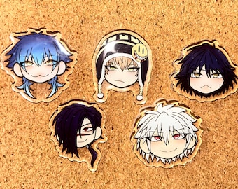 Dramatical Murder Epoxy Acrylic Pin Charms