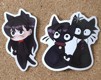 Kitty Komi (Komi, Tadano) glanzende vinylstickers