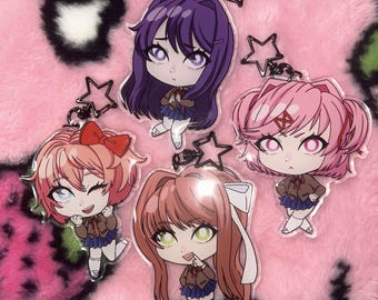 ドキドキ文芸クラブ チャーム DDLC キーチェーン モニカ チャーム