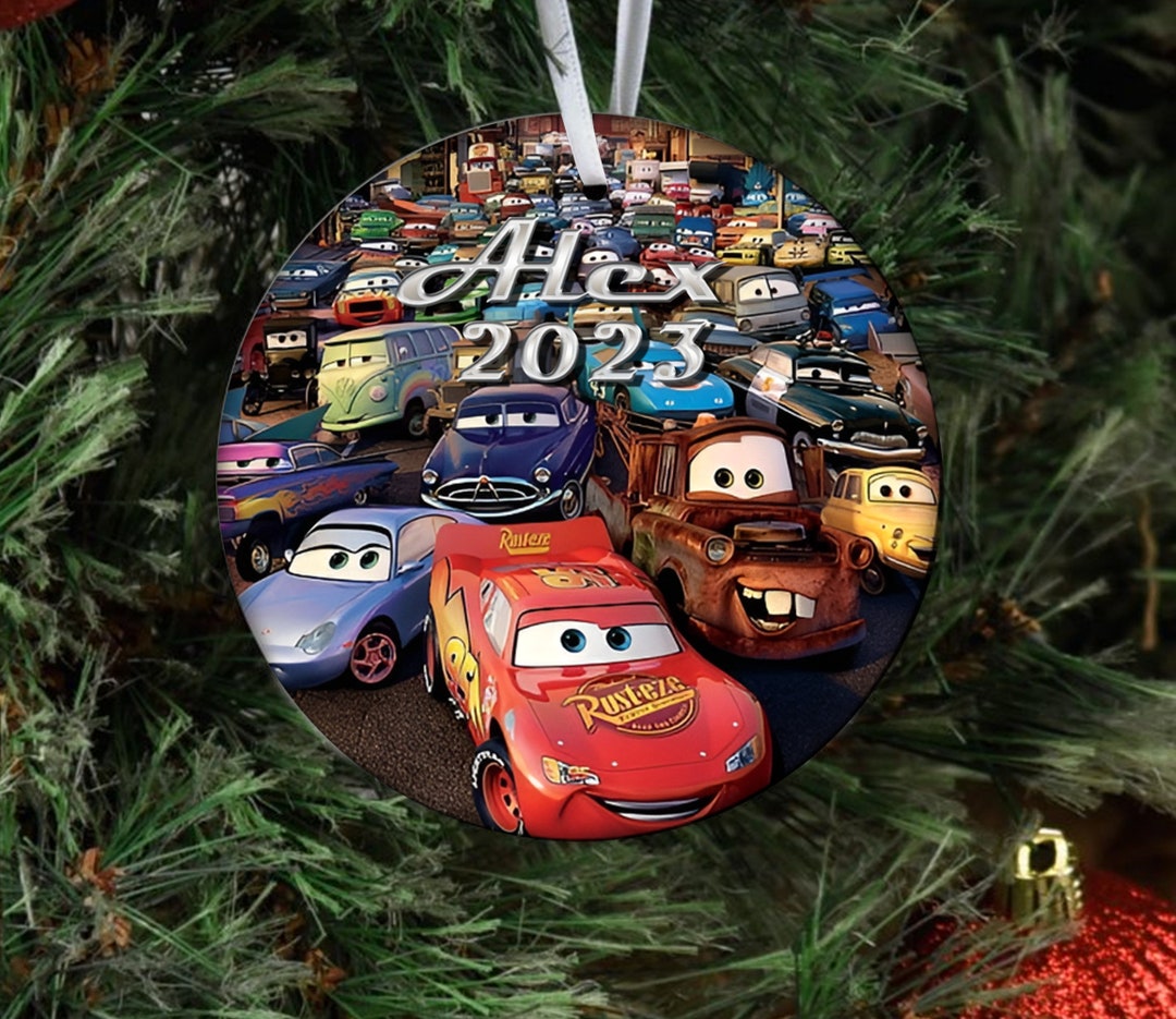 Personalized Disney Cars Christmas Ornament Cars Characters Etsy