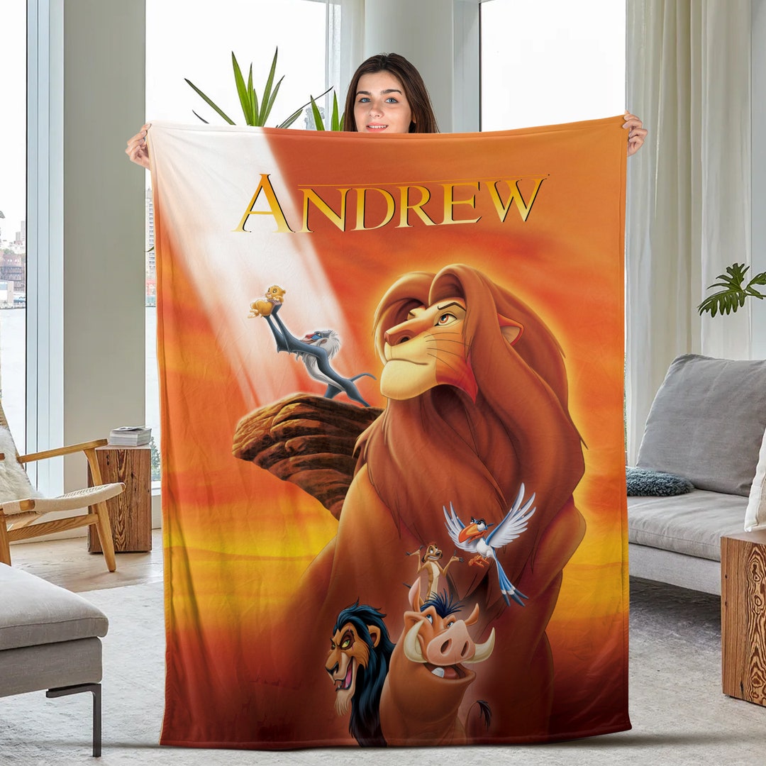 Personalized Disney Lion King Blanket Lion King Velveteen Etsy