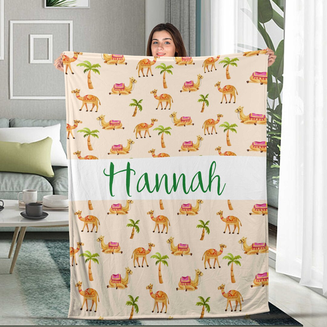 Camel Blanke Camel Throw Blanket Camel Fleece Blanket Cute Etsy