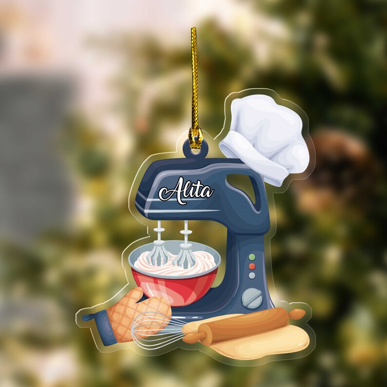 Personalized Baking Mixer Christmas Ornament Birthday Gift Etsy
