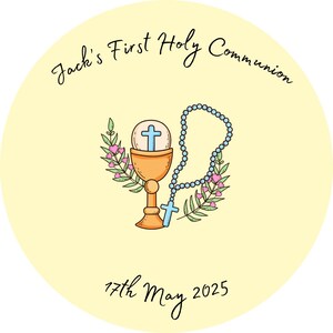Personaliseerbare stickers Eerste Heilige Communie