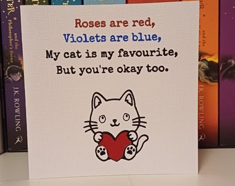 Funny Poem Cat Valentine’s Card