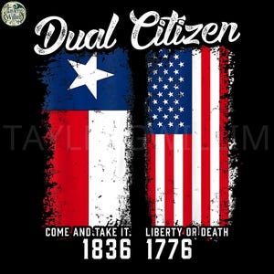 4th July Dual Citizen PNG, Liberia USA Flag Dual Citizenship, Come and Take It Liberty or Death 1836 1776 Design, Dual Nation Clipart