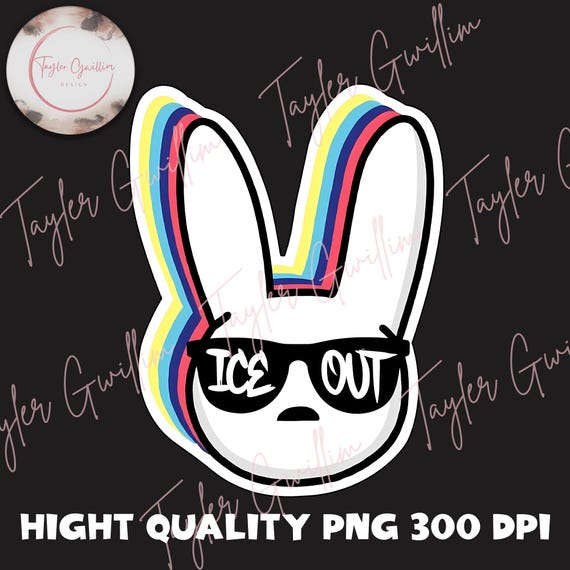 Bunny ICE OUT Png, Anti ICE Png, Against Trump Protest Digital Art, Ice Out Now, Human Rights Png, Democracy Sublimation Instant Download
