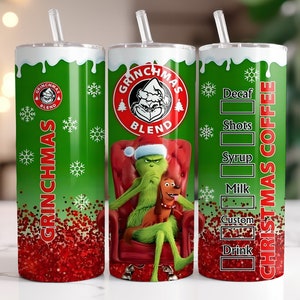 Christmas Leopard Grinh Red Green 40 Oz Tumbler with