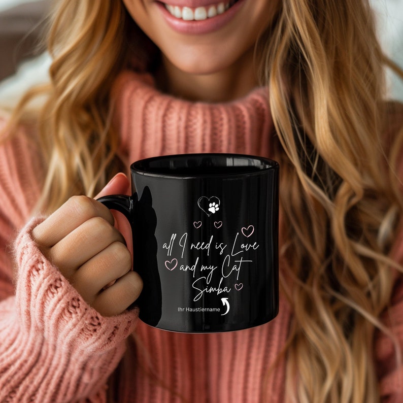 Positive Cat Kuscheltier Mit Mutstein - Emotional Support Geschenk