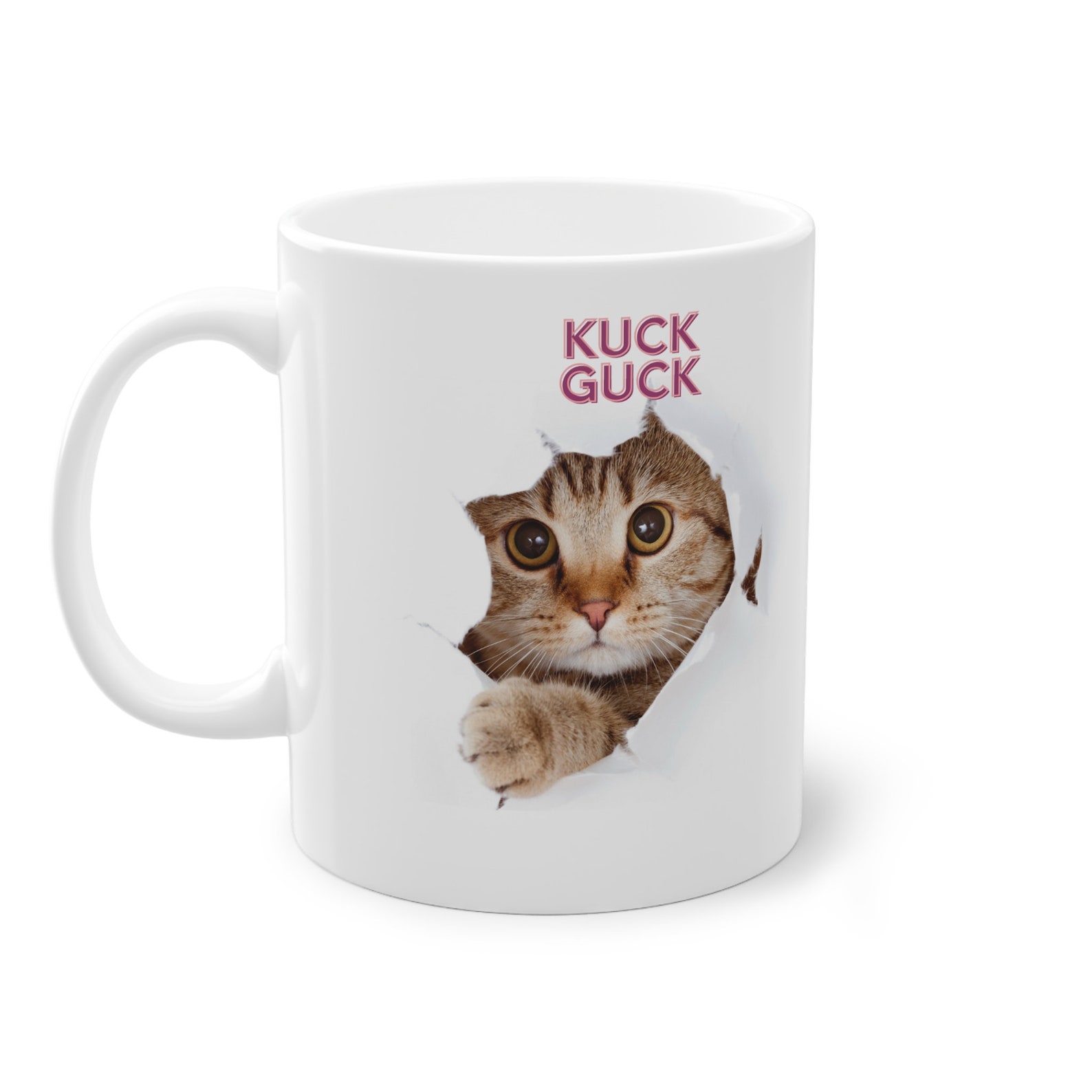 Katzen Tasse Mit Lustigem Spruch – 'Trinknapf Für Katzenpersonal', Spülmaschinenfest, 330 Ml